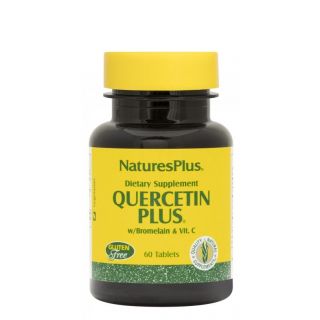 Nature's Plus Quercetin Plus Αντιοξειδωτική Αντιαλλεργική Φόρμουλα Με Κουερσετίνη, Βιταμίνη C & Βρομελαϊνη 60δισκία