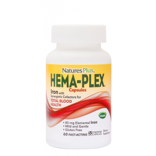 Nature's Plus Hema Plex Συμπλήρωμα Διατροφής για Eνίσχυση Σιδήρου 60κάψουλες