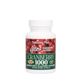 Nature's Plus Ultra Cranberry 1000mg 60ταμπλέτες Υποστήριξη Ουροποιητικού Συστήματος