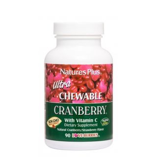 Nature's Plus Ultra Chewable Cranberry για το Ουροποιητικό Σύστημα 90 μασώμενες ταμπλέτες