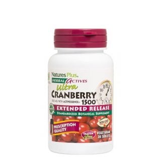 Nature's Plus Extended Release Cranberry 1500mg Συμπλήρωμα Διατροφής με Κράνμπερι για το Ουροποιητικό Σύστημα 30ταμπλέτες