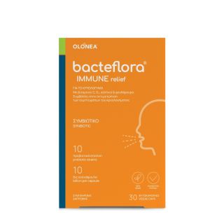Olonea Bacteflora Immune Relief Μείωση Συμπτωμάτων Κρυολογήματος & Γρίπης 30κάψουλες