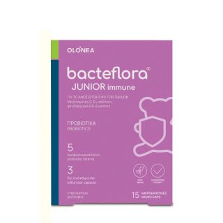 Olonea Bacteflora Junior Immune Ενίσχυση Ανοσοποιητικού για Παιδιά 15μικροκάψουλες
