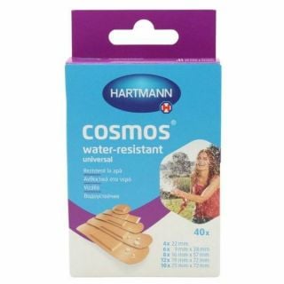 Hartmann Cosmos Water Resistant Strips Αδιάβροχα Αυτοκόλλητα Επιθέματα 5 Μεγέθη 40 Τεμάχια