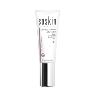 Soskin CC Cream Color Control 3 in 1 SPF30 20ml Αντηλιακή Κρέμα Προσώπου με Χρώμα