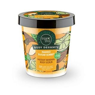 Natura Siberica Organic Shop Body Desserts Μάνγκο & Ζάχαρη Απολεπιστικό Σώματος Άμεσης Ανανέωσης 450ml