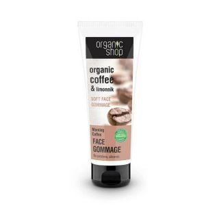 Natura Siberica Organic Shop Face Gommage Morning Coffee Απαλό Απολεπιστικό Scrub Προσώπου 75ml