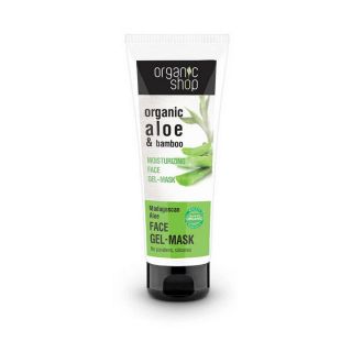 Natura Siberica Organic Shop Ενυδατική Τζελ-Μάσκα Προσώπου Organic Aloe & Bamboo 75ml