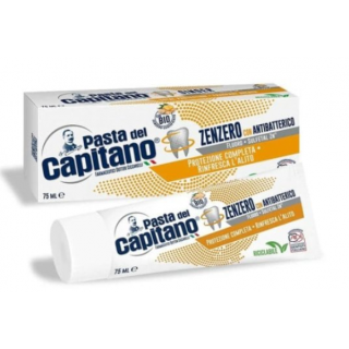 Pasta Del Capitano Toothpaste Zenzero 75ml Οδοντόκρεμα Τζίντζερ Αντιβακτηριδιακή