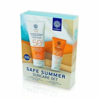 Garden Safe Summer Suncare Set Αντηλιακό Σώματος-Προσώπου SPF50 150ml + Αντηλιακό Προσώπου SPF50+ 50ml Με Οργανική Αλόη 