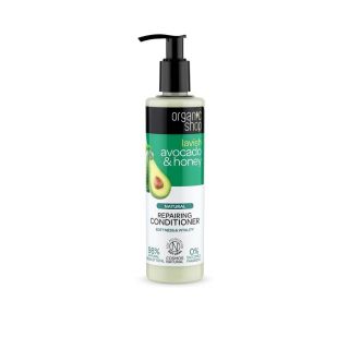 Natura Siberica Organic Shop Μαλακτικό Επανόρθωσης Μαλλιών Αβοκάντο & Μέλι 280ml