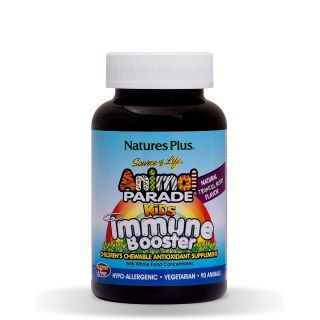 Nature's Plus Animal Parade Immune Booster Ενίσχυση Ανοσοποιητικού για Παιδιά 90 μασώμενες ταμπλέτες