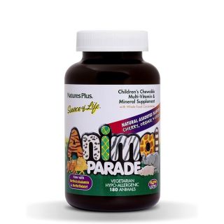Nature's Plus Animal Parade Assorted Flavors Πολυβιταμίνες για Παιδιά 90 μασώμενες ταμπλέτες