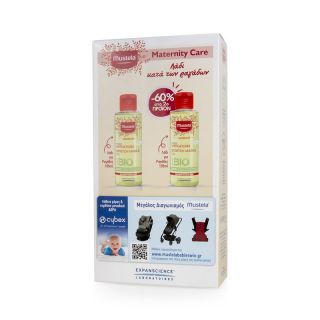 Mustela Prevention Vergetures Huile 2 x 105ml Λάδι για τις Ραγάδες 
