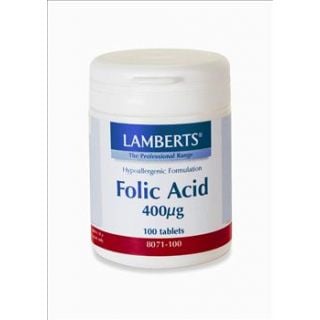 BestPharmacy.gr - Photo of Lamberts Folic Acid 400mcg 100 Tabs