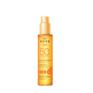 Nuxe Sun SPF50 Tanning Sun Oil 150ml Αντηλιακό Λάδι Μαυρίσματος