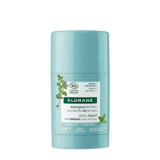 Klorane Aquatic Mint Μάσκα Προσώπου Καθαρισμού σε Μορφή Στικ για Μικτές - Λιπαρές Επιδερμίδες με Υδάτινη Μέντα BIO & Άργιλο 25gr