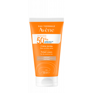 Avène Soins Solaire SPF50+ Αντηλιακή Kρέμα Προσώπου με Χρώμα για Ξηρό & Πολύ Ξηρό Δέρμα 50ml