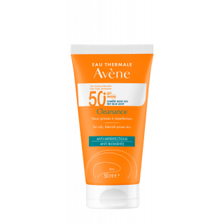 Avène Cleanance Solaire SPF50+ Αντηλιακό Προσώπου για Ευαίσθητο Λιπαρό Δέρμα με Ατέλειες 50ml