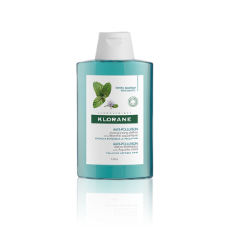 Klorane Anti-Pollution Shampooing Detox Menthe Aquatic 200ml Σαμπουάν Αποτοξίνωσης με Υδάτινη Μέντα