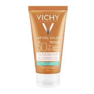 Vichy Capital Soleil Emulsion Anti-Brillance Toucher Sec SPF50 50ml Αντιηλιακό Γαλάκτωμα Προσώπου για Ματ Αποτέλεσμα