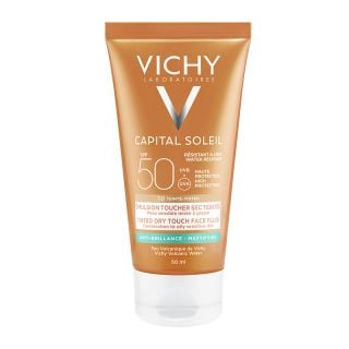 Vichy Capital Soleil BB Tinted Dry Touch Face Fluid SPF50 50ml Αντιηλιακή Κρέμα Προσώπου με Χρώμα και Ματ Αποτέλεσμα