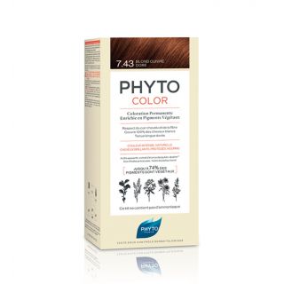 Phyto Phytocolor No7.43 Ξανθό Χρυσοχάλκινο Μόνιμη Βαφή 1τεμάχιο