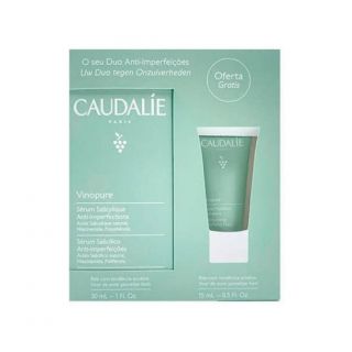 Caudalie Promo Vinopure Serum 30ml Ορός Κατά Των Ατελειών& Δώρο Vinopure Mattifying Fluid 15ml Λεπτόρρευστη Ενυδατική Κρέμα Για Ματ Αποτέλεσμα