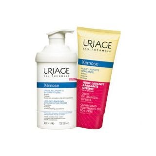 Uriage Promo Xemose Creme Relipidante 400ml Καταπραϋντική Κρέμα Για Ατοπικό Δέρμα & Huile Lavante Apaisante 200ml Λάδι Καθαρισμού Προσώπου - Σώματος Για Ξηρό Δέρμα