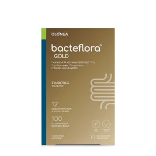 Olonea BacteFlora Gold Συμβιωτικό για Υγεία & Ομαλή Λειτουργία Εντέρου με Υψηλή Περιεκτικότητα 10κάψουλες