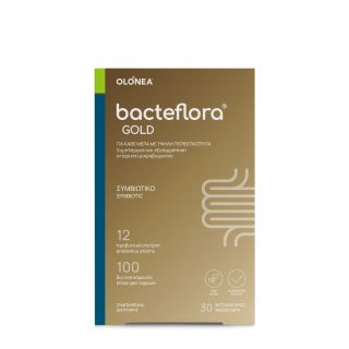 Olonea BacteFlora Gold Συμβιωτικό για Υγεία & Ομαλή Λειτουργία Εντέρου με Υψηλή Περιεκτικότητα 30κάψουλες