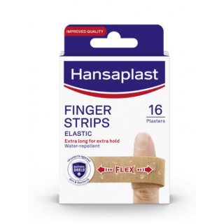 Hansaplast Finger Strips Επιθέματα Δακτύλων Ελαστικά & Αδιάβροχα 16τμχ