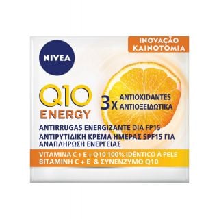 Nivea Q10 Energy Αντιρυτιδική Κρέμα Ημέρας SPF15 50ml για Αναπλήρωση Ενέργειας 