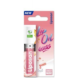 Liposan Gloss Lip Oil με Χρώμα Sweet Nude Vegan Friendly 5.1gr για Λάμψη & Αίσθηση Όγκου