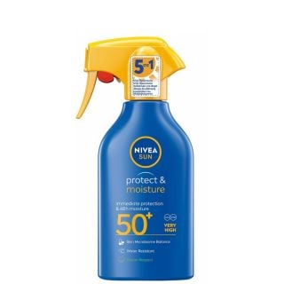 Nivea Sun Protect & Moisture 5-in-1 SPF50+ Αντηλιακό & Ενυδατικό Γαλάκτωμα Σώματος Σπρέι 270ml