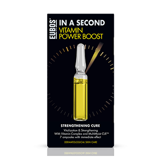 Eubos In a Second Vitamin Power Boost 7 Αμπούλες x 2ml Δραστικό Booster Πλούσιας Θρέψης