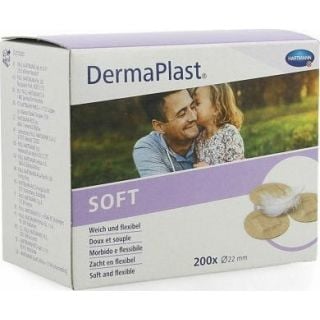 Hartmann Dermaplast Soft Spots 200 Στρογγυλά Αυτοκόλλητα Επιθέματα 22mm