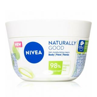 Nivea Naturally Good Ενυδατική Κρέμα Με Αλόη για Πρόσωπο, Σώμα & Χέρια 200ml