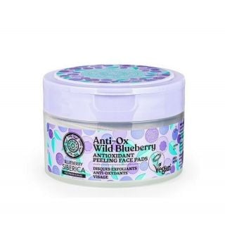 Natura Siberica Anti-Ox Wild Blueberry Αντιοξειδωτικοί Δίσκοι Απολέπισης Προσώπου 20τεμάχια