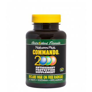 Nature's Plus Commando 2000 60ταμπλέτες Ισχυρή Αντιοξειδωτική Φόρμουλα