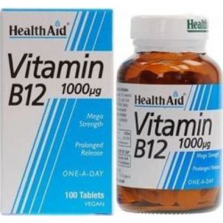 Health Aid Βιταμίνη B12 Vegan 1000mg 100 ταμπλέτες