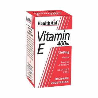 Health Aid Vitamin E 400IU 60 Caps Φυσική Βιταμίνη Ε  