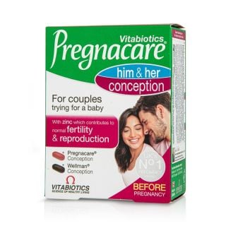 Vitabiotics Pregnacare Him & Her Conception 60 Tabs Γονιμότητα