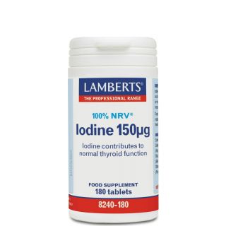 Lamberts Iodine 150μg Συμπλήρωμα με Ιώδιο 180ταμπλέτες