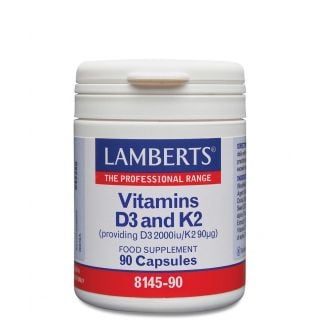 Lamberts Βιταμίνες D3 2000iu & K2 90mg 90κάψουλες