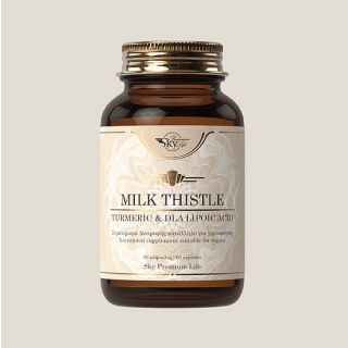 Sky Premium Life Milk Thistle, Turmeric & DLA Lipoic Acid 60 Caps Συμπλήρωμα διατροφής με Γαϊδουράγκαθο, Κουρκουμά και DLA Λιποϊκό Οξύ