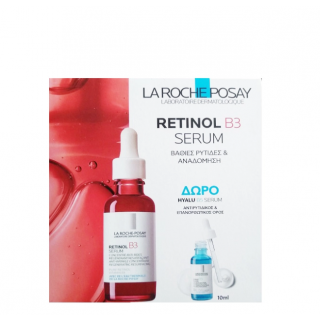 La Roche Posay Promo Ορός Αντιγήρανσης Retinol B3 για Βαθιές Ρυτίδες 30ml & Δώρο Ορός Αντιγήρανσης και Επανόρθωσης Hyalu B5 10ml