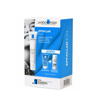 La Roche Posay Promo Effaclar K(+) Κρέμα 40ml & Δώρο Effaclar Τζέλ 50ml & Αnthelios Αντηλιακή Προστασία SPF50+ 3ml