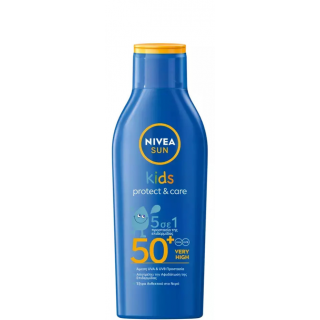 Nivea Sun Kids Protect & Play SPF50+ Παιδικό Αντηλιακό Γαλάκτωμα Προσώπου - Σώματος Πολύ Υψηλής Προστασία 200ml