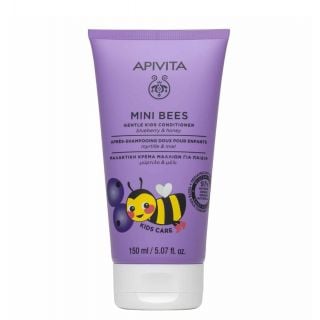 Apivita Mini Bees Gentle Μαλακτική Παιδική Κρέμα Μαλλιών με Μύρτιλο & Μέλι 150ml